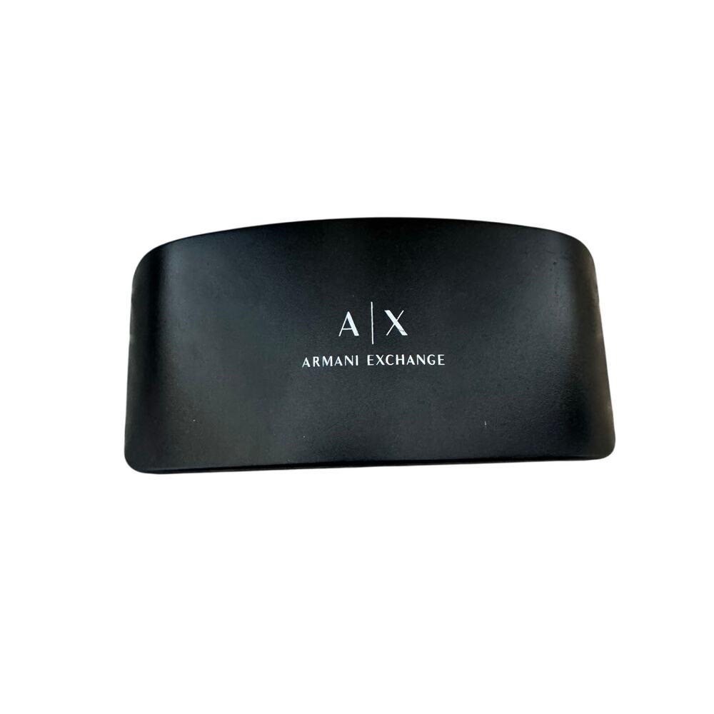 Armani Exchange Eyeglasses Sunglasses Case Black Hard New Clam Shell Logo Travel